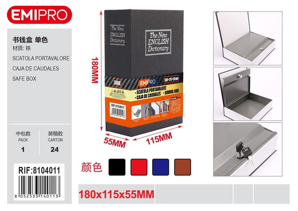 Scatola Portavalore 180*115*55mm 500G