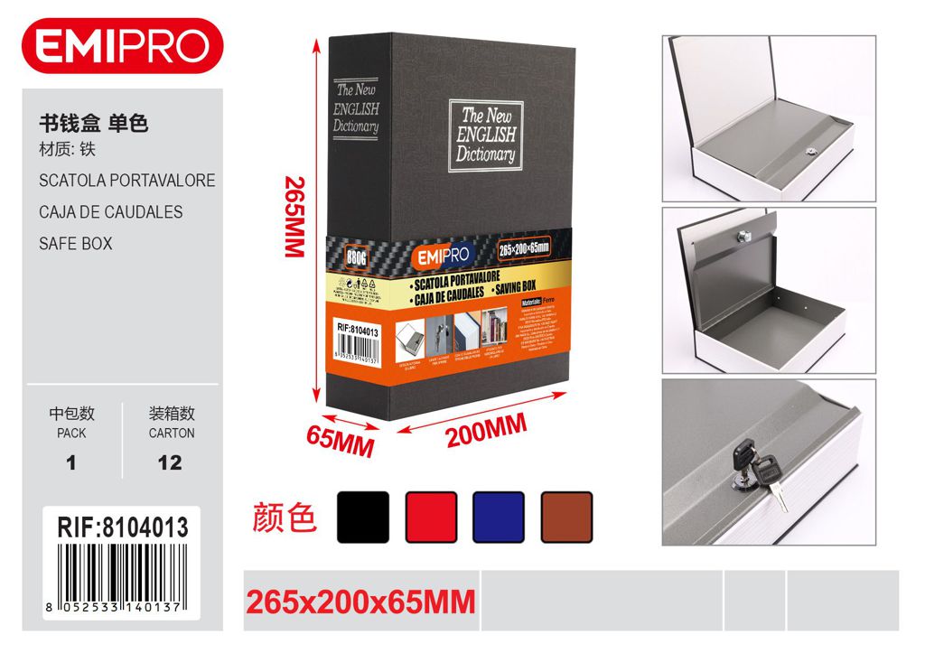 Scatola Portavalore 265*200*65mm 880G