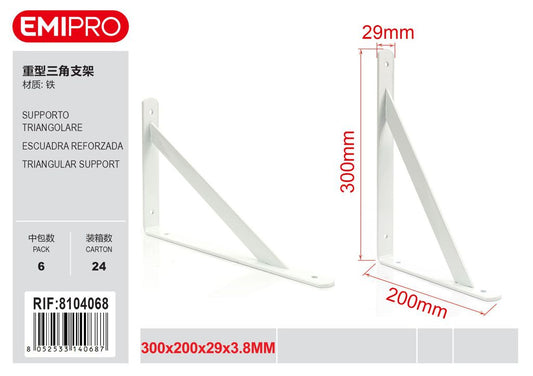 Supporto Triangolare 300*200*29*3.8mm