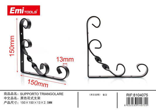 Supporto Triangolare 150*150*13*2.5mm