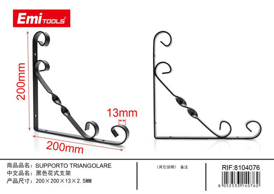 Supporto Triangolare 200*200*13*2.5mm
