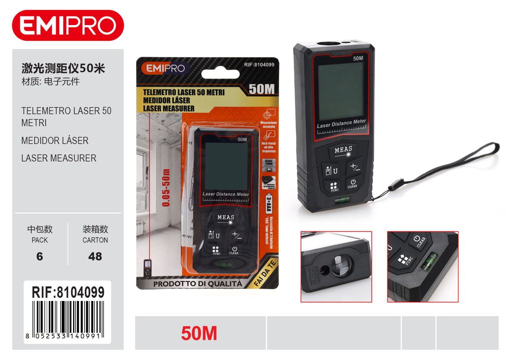 Telemetro Laser 50 Metri