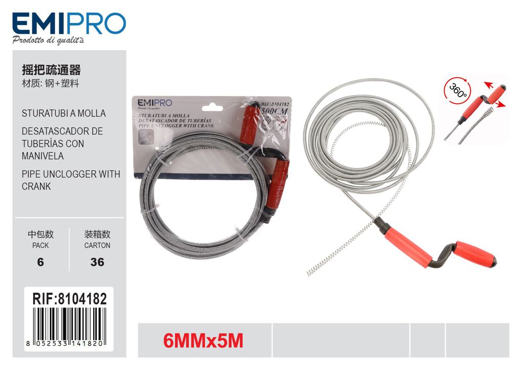 Sturatubi A Molla 6mm*5M
