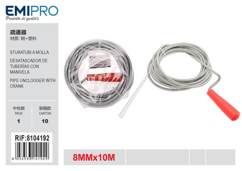 Sturatubi A Molla 8mm*10M