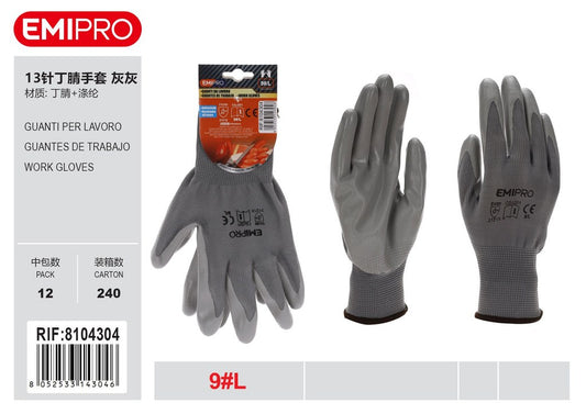 Guanti Da Lavoro In Nitrile L/9