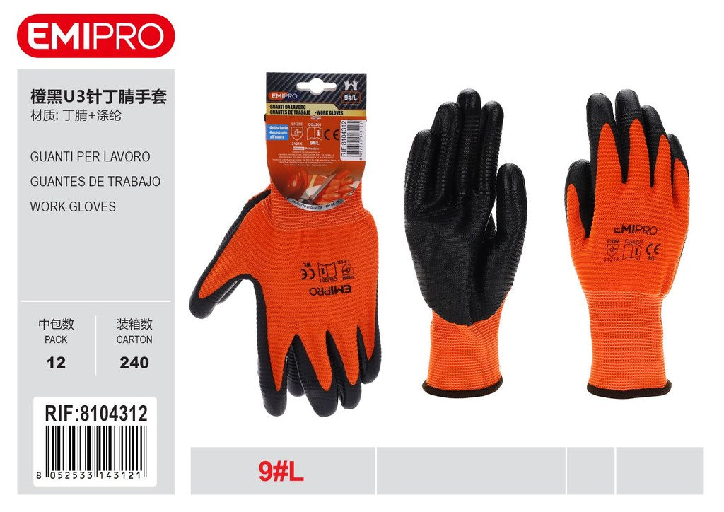 Guanti Da Lavoro In Nitrile L/9