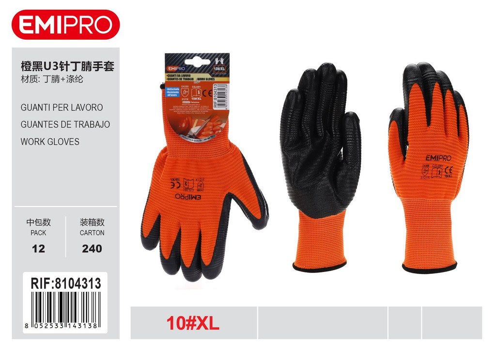 Guanti Da Lavoro In Nitrile Xl/10