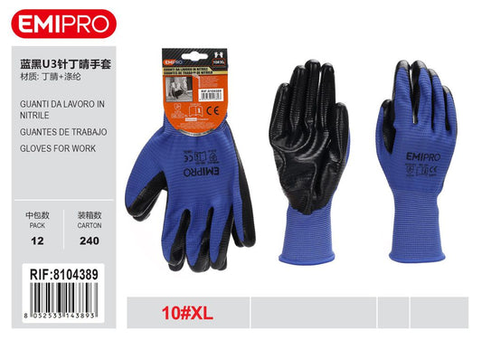 Guanti Da Lavoro In Nitrile Xl/10