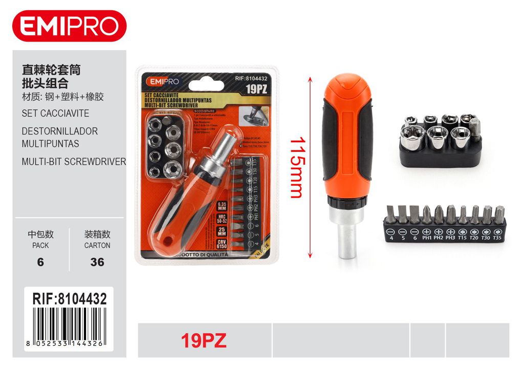 Set Cacciavite 19Pz