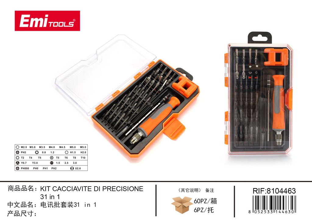 Kit Cacciavite Di Precisione 31 In 1