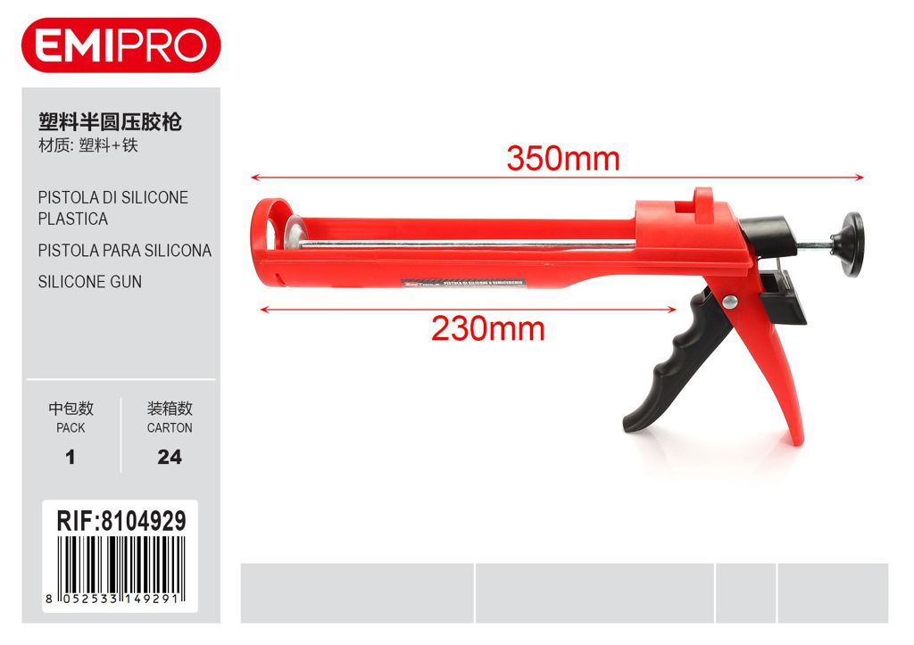 Pistola Di Silicone Plastica 35cm290G