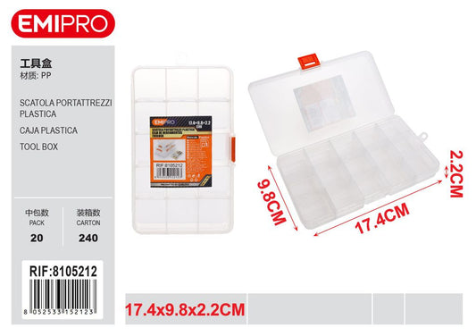 Scatola Portattrezzi Plastica 17.4*9.8*2.2cm