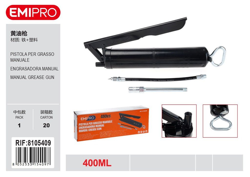 Pistola Per Grasso Manuale 400ml