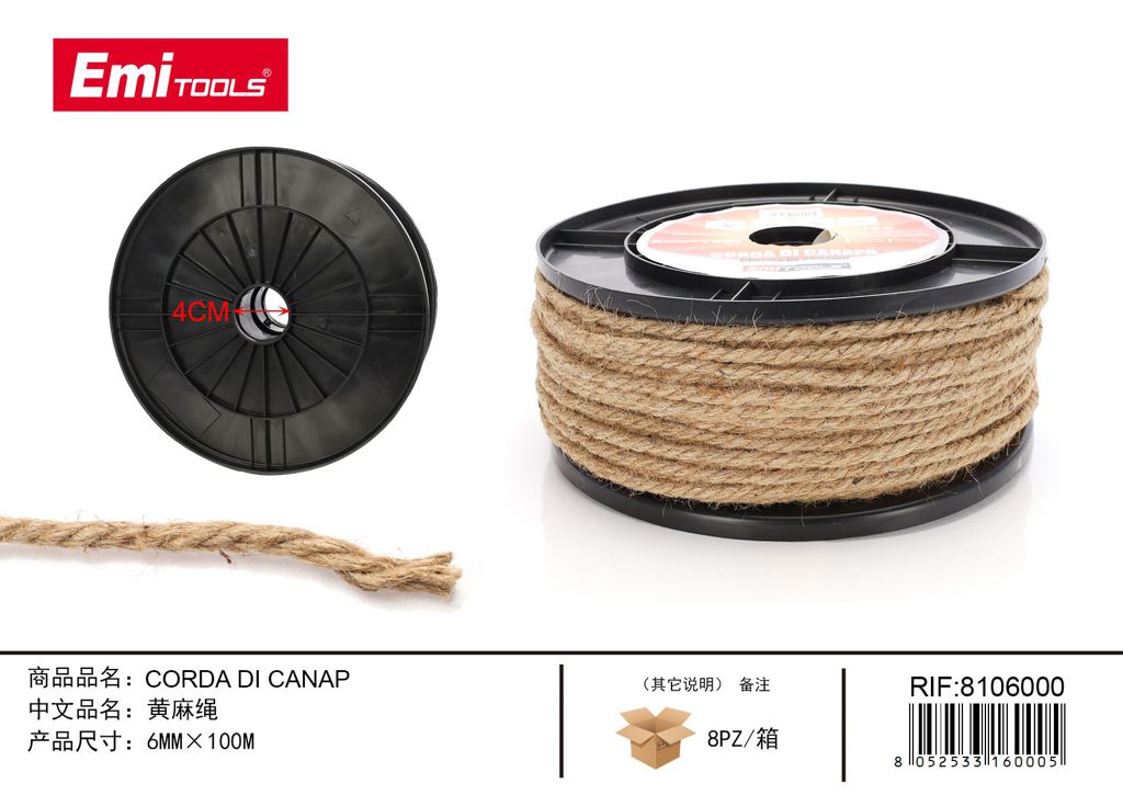 Corda Di Canap 6mm*100M