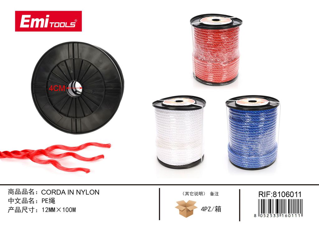 Corda In Nylon 8mm*100M