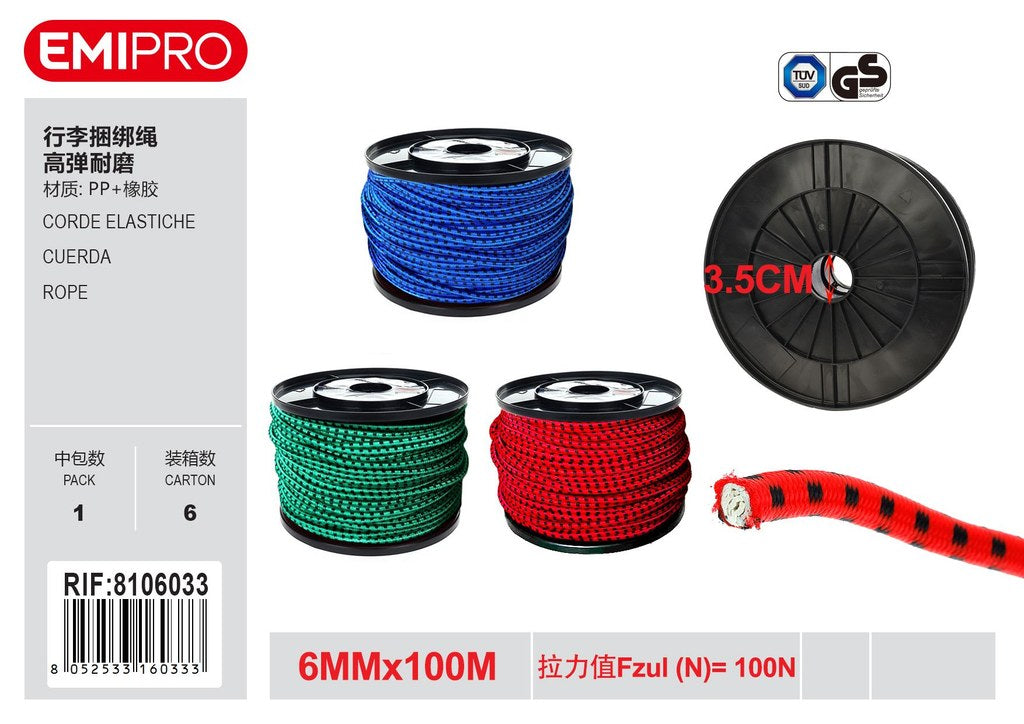 Corde Elastiche 6mm*100M