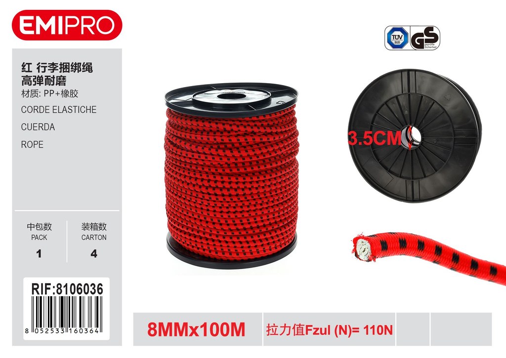 Corde Elastiche 8mm*100M
