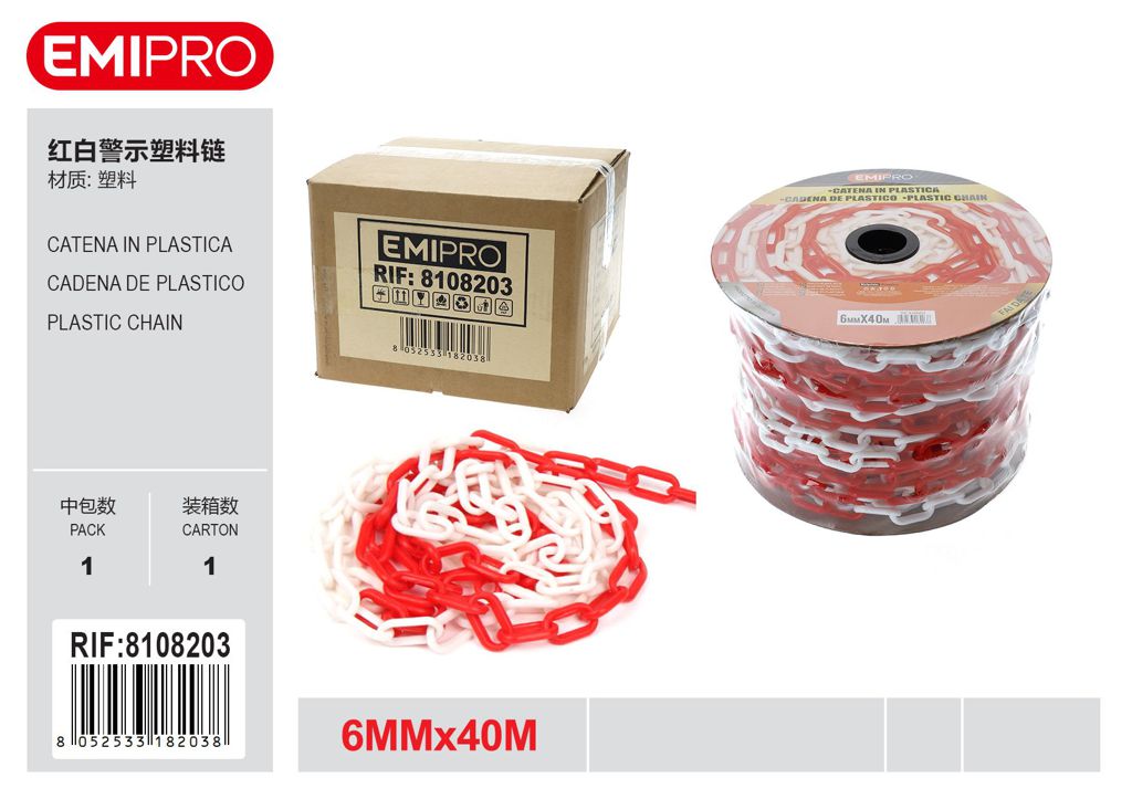 Catena In Plastica 6mm*40M