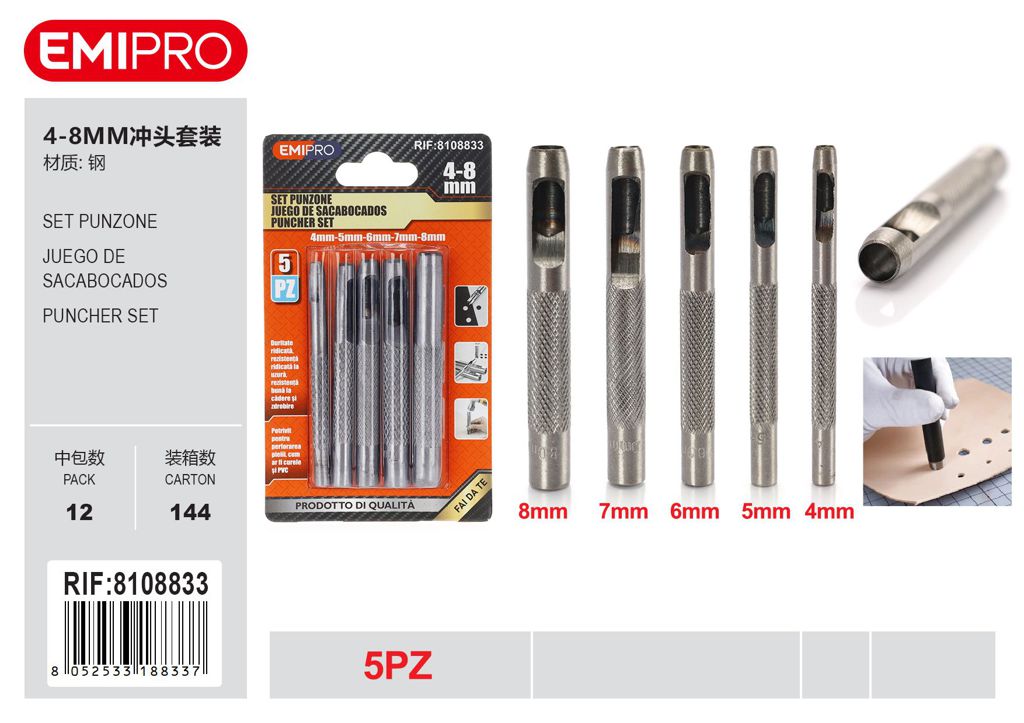 Set Punzone 5Pz