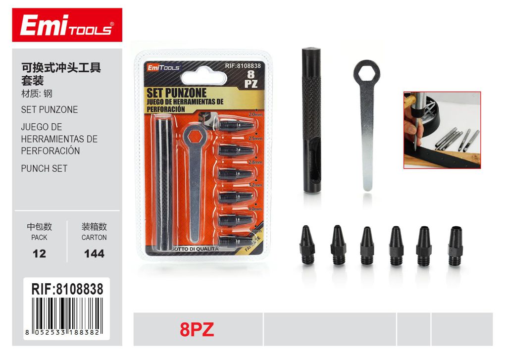 Set Punzone 8Pz