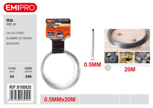 FILO DI FERRO 0.5MM*20M