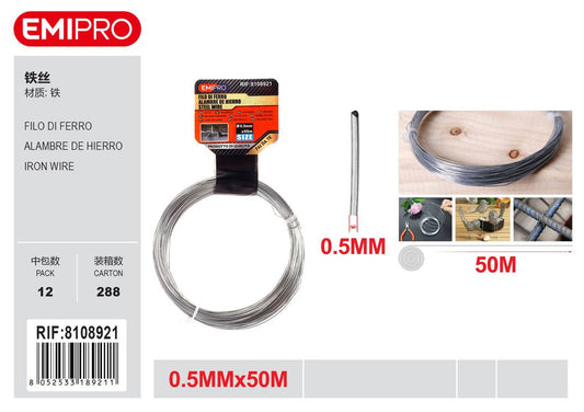 FILO DI FERRO 0.5MM*50M