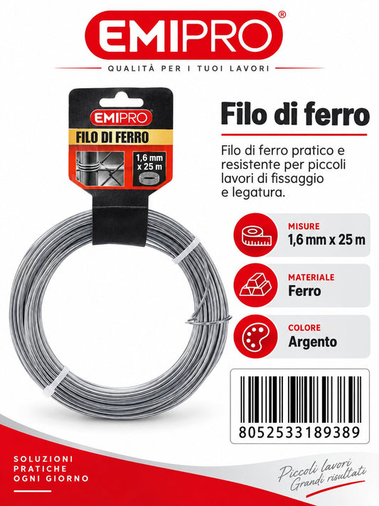 FILO DI FERRO 1.6MM*25M
