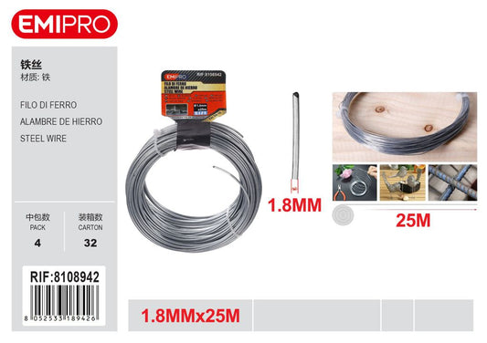 FILO DI FERRO 1.8MM*25M