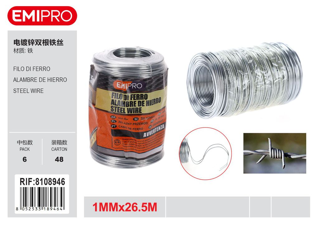 FILO DI FERRO 1MM*26.5M