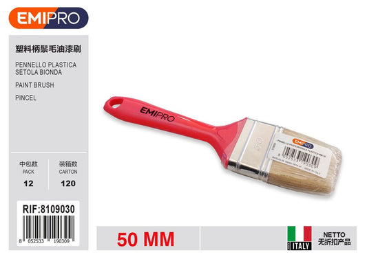 Pennello Plastica mm 50 Setola Bionda