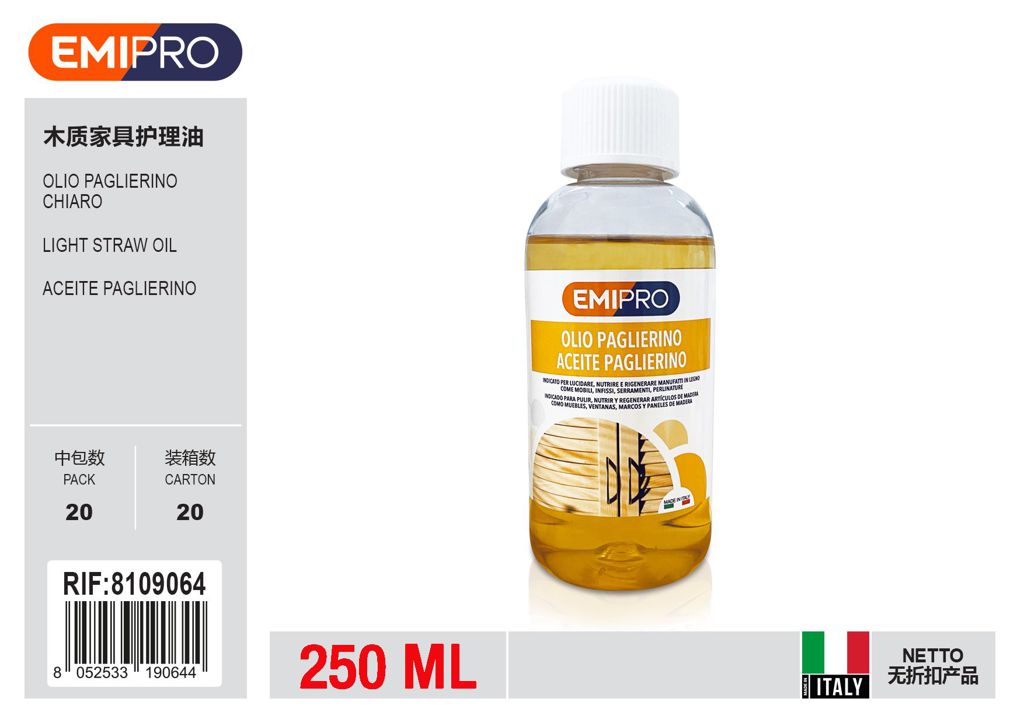 Olio Paglierino Chiaro 250ml