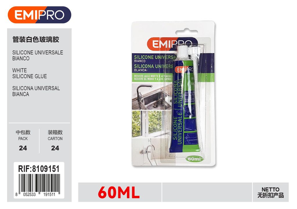 Colla Silicone Bianco 60ml