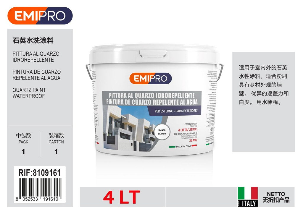 Pittura Al Quarzo Idrorepellente lt 4