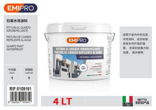 Pittura Al Quarzo Idrorepellente lt 4