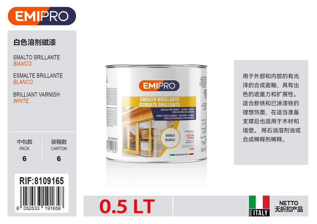 Smalto Al Solvente Bianco lt 0.500