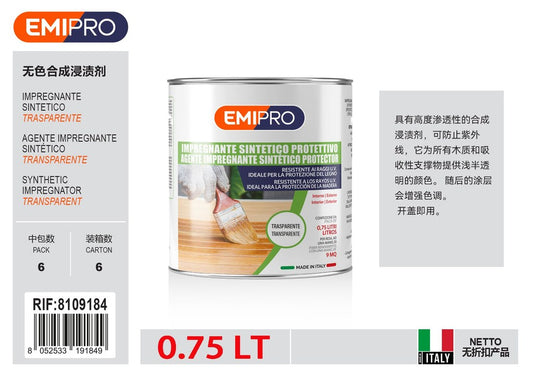 Impregnate Sintetico Incolore lt 0.75