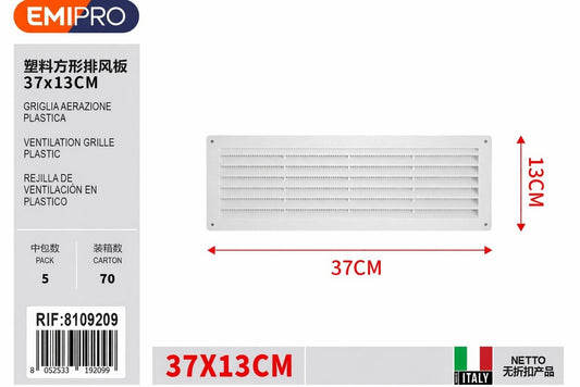 Griglia Aerazione Plastica 13*37