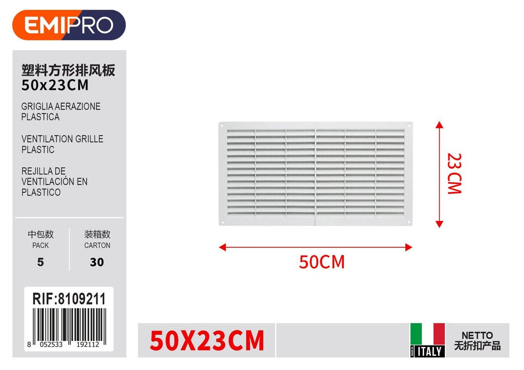 Griglia Aerazione Plastica 23*50