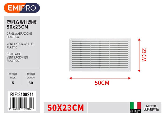 Griglia Aerazione Plastica 23*50