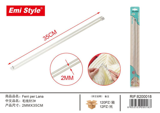 Ferri Per Lana 2mm*35cm