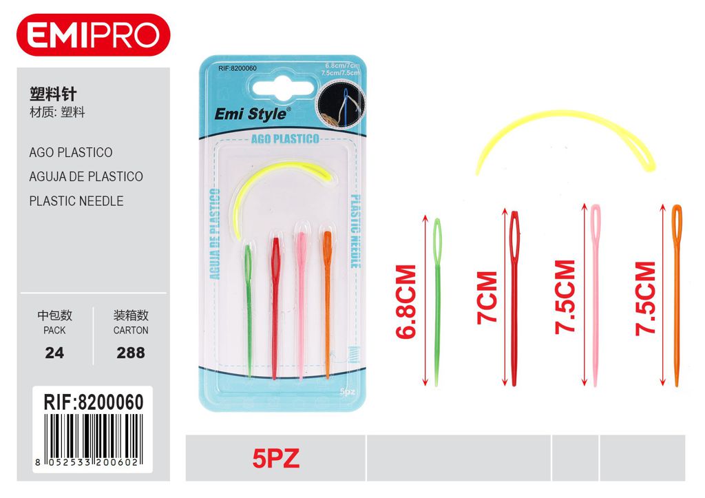 Ago Plastico 5Pcs
