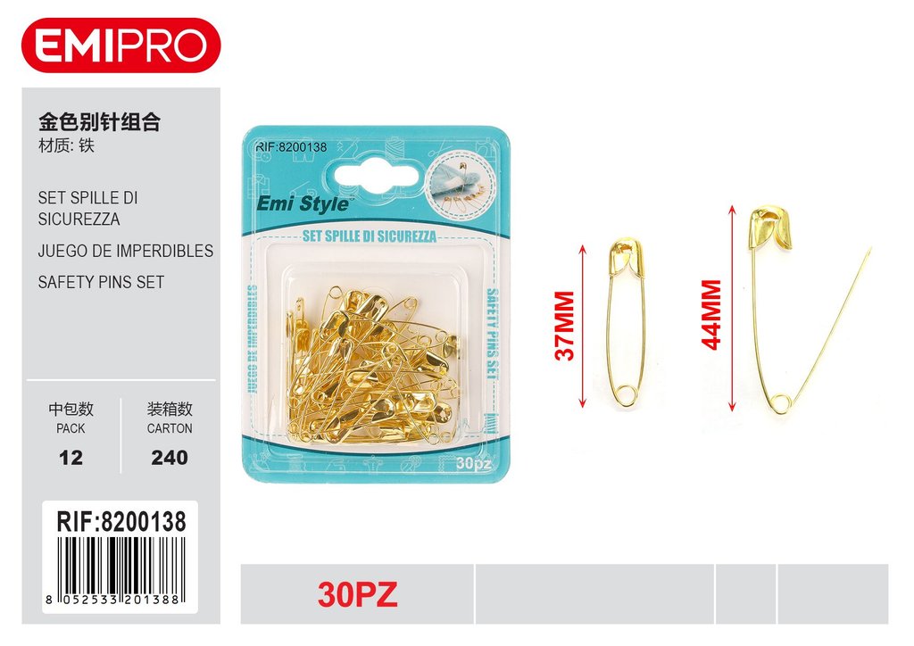 Set Spille Di Sicurezza 30Pz