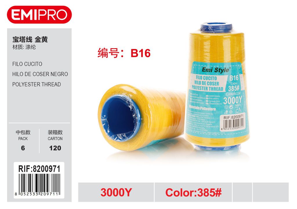 Filo Cucito 3000Y 385#