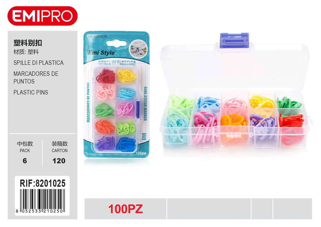 Spille Di Plastica 100Pz