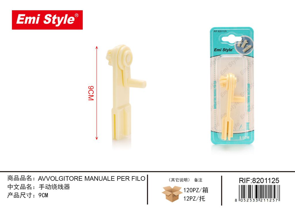 Avvolgitore Manuale Per Filo 9cm