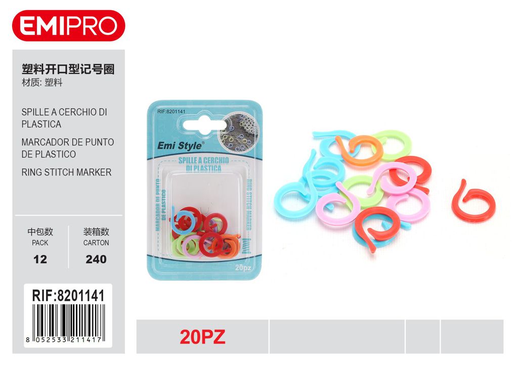 Spille A Cerchio Di Plastica 20Pz