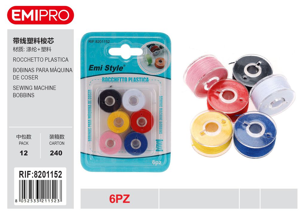 Rocchetto Plastica 6Pz