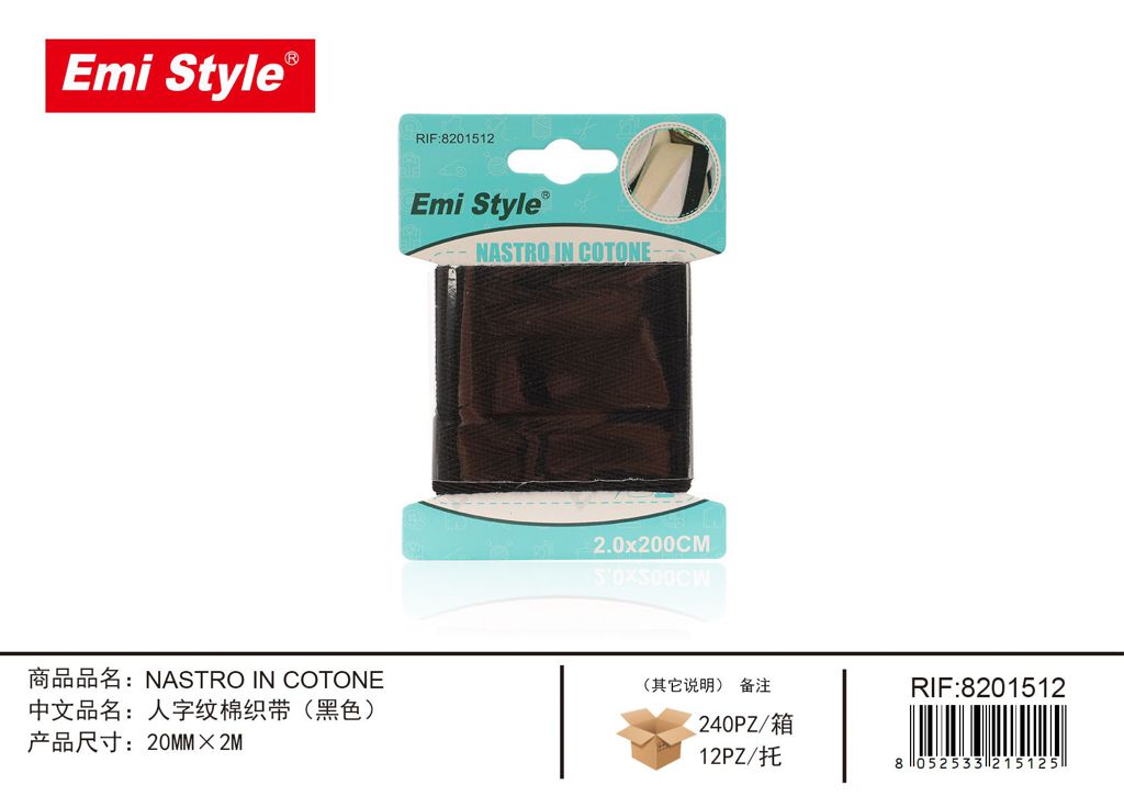 Nastro In Cotone 20mm*2M