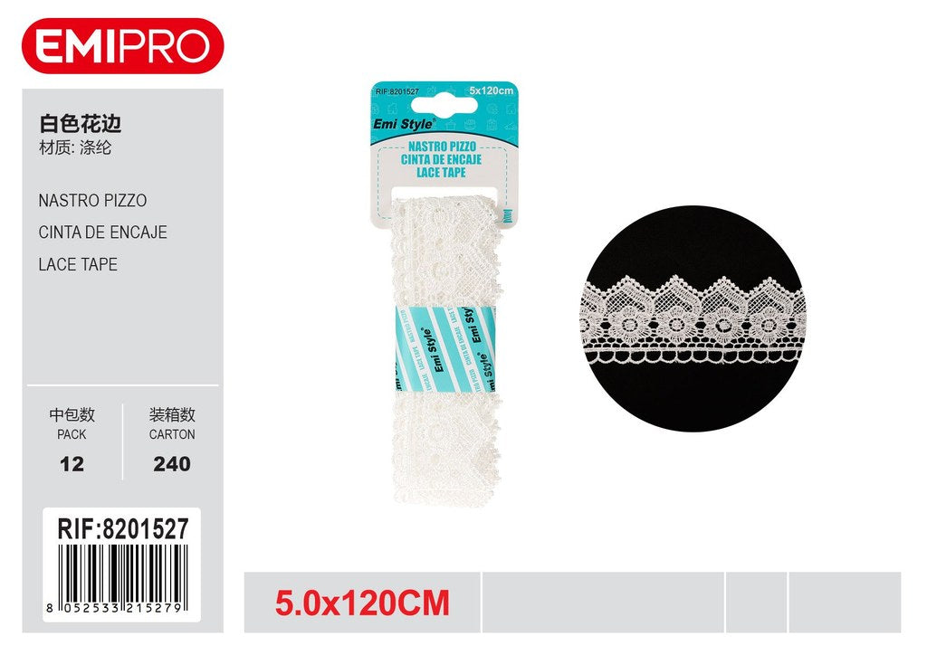 Nastro Pizzo cm.5.0*120