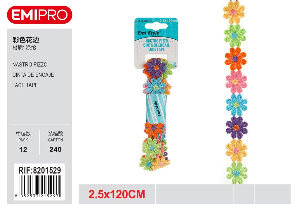 Nastro Pizzo cm.2.5*120